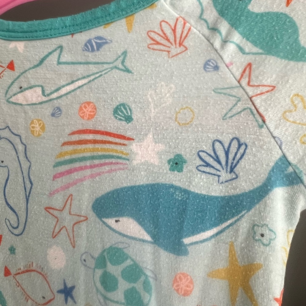 Little Sleepies Ocean Pals Zippy Pajamas Size Newborn GUC - Picture 7 of 7